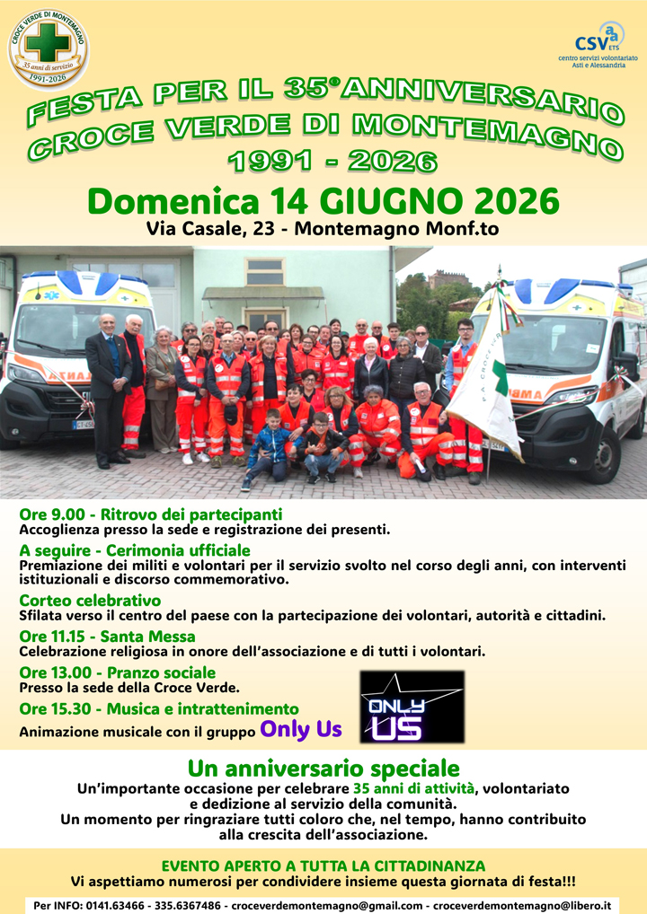 Prossimo Evento